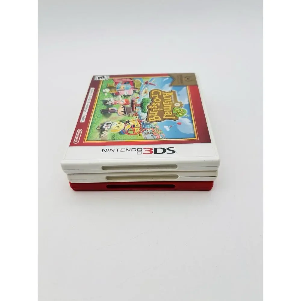 Lot Of 3 Nintendo 3DS Cases Mario 3D Land Paper Mario Animal Crossing NO GAMES